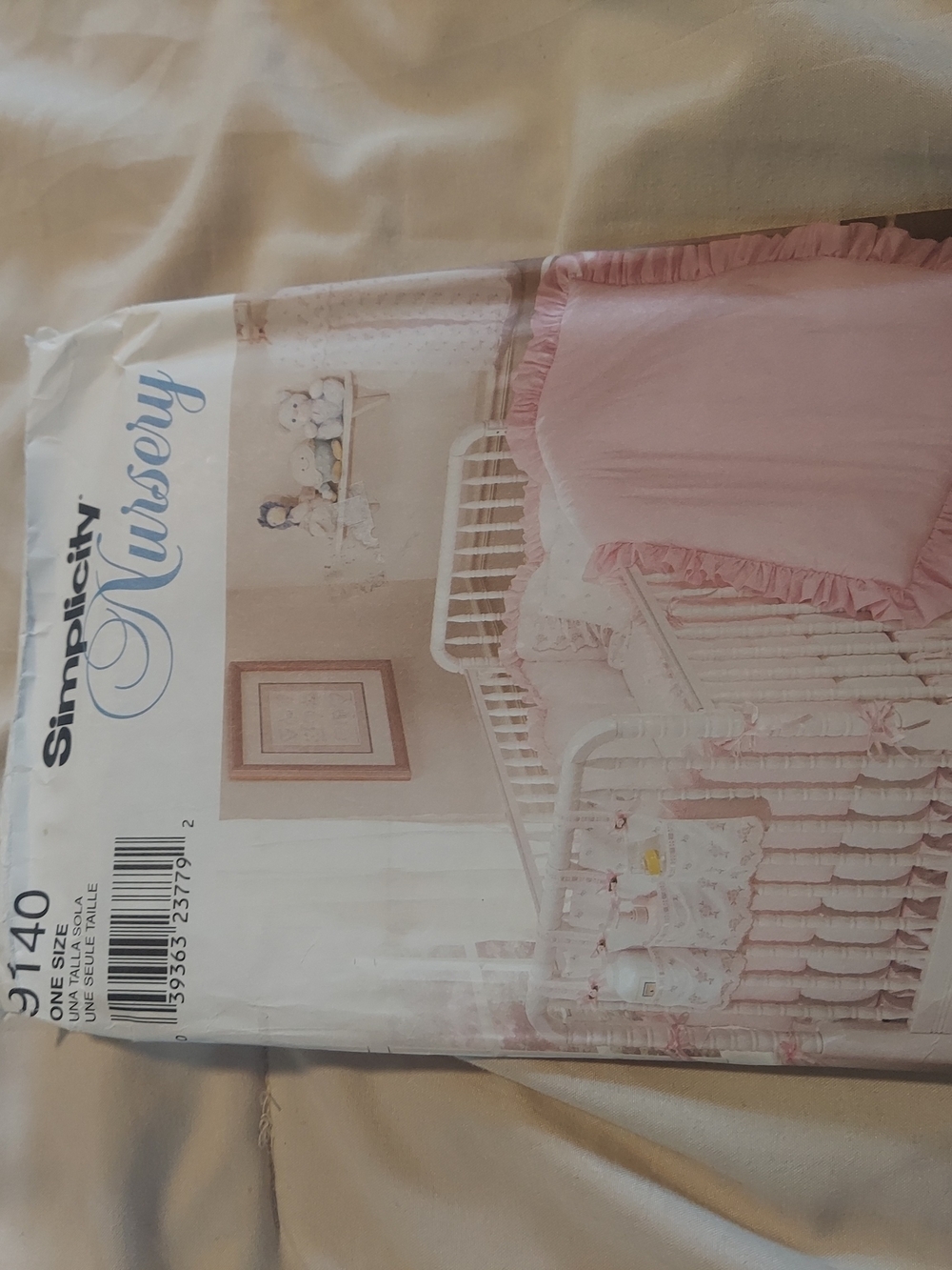 Simplicity 9140 Baby Nursery Bedding Crib Set Sewing Pattern Quilt